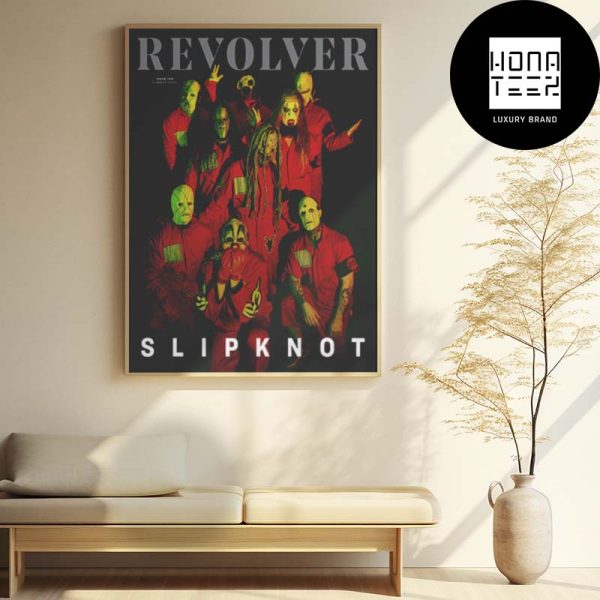 Slipknot On Revolver Mag 25 Years Of Pain 2024 Fan Gifts Home Decor Poster Canvas