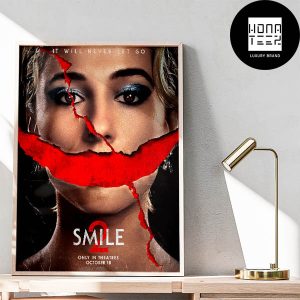 Smile 2 Movie New Poster It Will Never Let Go Fan Gifts Home Decor Poster Canvas