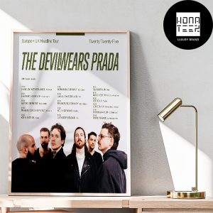 The Devil Wears Prada Band Europe And UK Headline Tour 2025 Fan Gifts Home Decor Poster Canvas