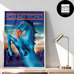 The Rolling Stones at The Empower Field At Mile High in Denver CO on June 20 2024 Fan Gifts Home Decor Poster Canvas