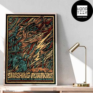 The Smashing Pumpkins At The O2 In London on June 8th 2024 Fan Gifts Home Decor Poster Canvas