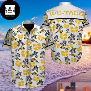 Wu-Tang Clan With Coconut Tree Pattern White Color 2024 Trendy Hawaiian Shirt