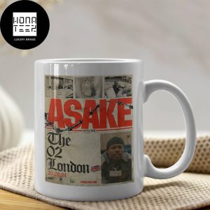 Asake Lungu Boy World Tour At The O2 London On September 21 2024 Fan Gifts Ceramic Mug