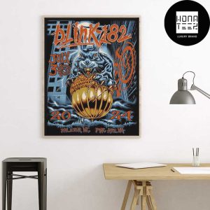 Blink-182 Show At PNC Arena In Raleigh NC On July 30 2024 Fan Gifts Home Decor Poster Canvas