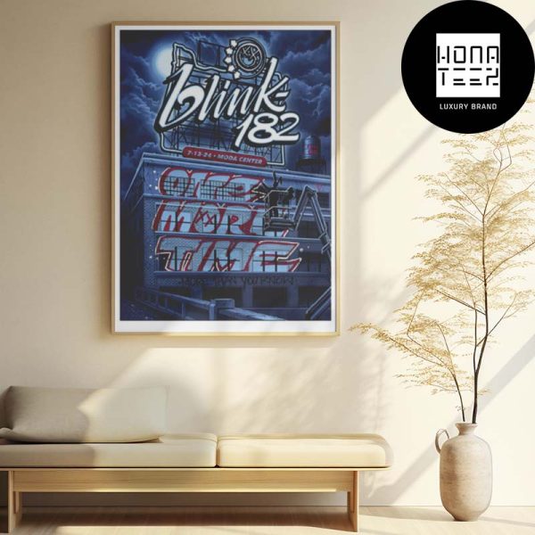 Blink-182 Show At The Moda Center In Portland OR On July 13 2024 Fan Gifts Home Decor Poster Canvas