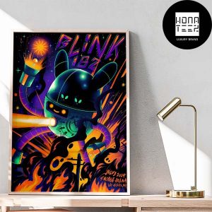 Blink-182 Tour at T-Mobile Arena Las Vegas July 03 2024 Fan Gifts Home Decor Poster Canvas