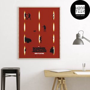 Deadpool And Wolverine Marvel Sparkle Circles Fan Gifts Home Decor Poster Canvas