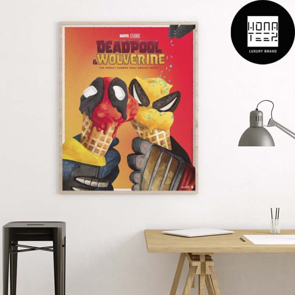 Deadpool And Wolverine The Perfect Summer Treat Arrives Friday Fan Gifts Home Decor Poster Canvas