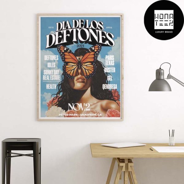 Dia De Los Deftones 5th Annual In San Diego CA On November 2nd 2024 Fan Gifts Home Decor Poster Canvas