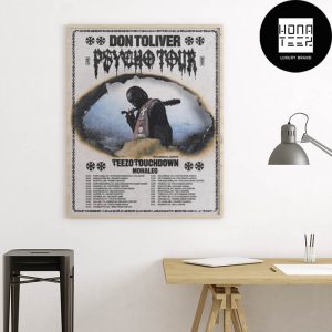 Don Toliver 2024 Psycho Tour Date Fan Gifts Home Decor Poster Canvas