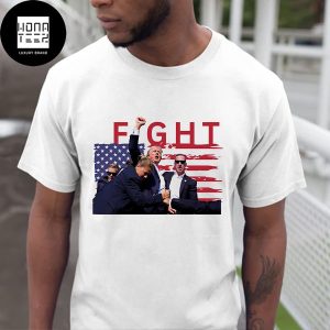 Donald Trump Fight United States Flag Unisex T-Shirt