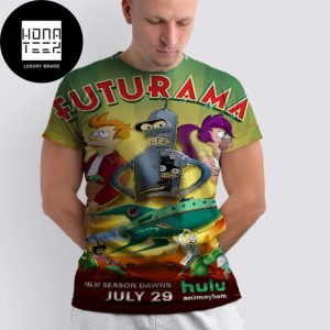 FUTURAMA Season 12 Premieres July 29 on Hulu Fan Gifts All Over Print Shirt