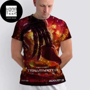 First Poster For The TERMINATOR Anime Series Fan Gifts All Over Print Shirt