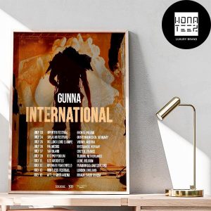 Gunna The Bittersweet Tour International Tour Date 2024 Fan Gifts Home Decor Poster Canvas