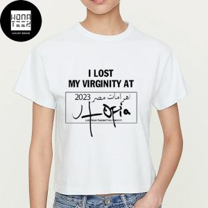 I Lost My Virginity At 2024 Utopia Livestream Transmitting From Egypt Funny Classic T-Shirt