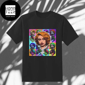 Ice Spice Portrait Rainbow Colors Fan Gifts Classic T-Shirt