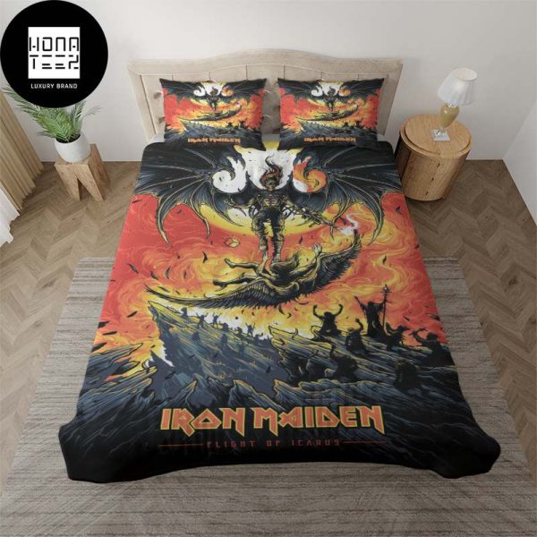 Iron Maiden Flight Of Icarus Queen Bedding Set