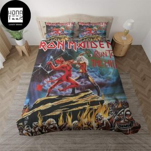 Iron Maiden Run To The Hills Twin Bedding Set