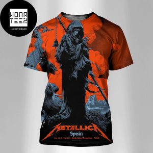 Metallica Concert at Estadio Cívitas Metropolitano in Madrid Spain on July 12 and 14 2024 Fan Gifts All Over Print Shirt