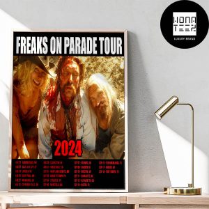 Rob Zombie REAKS ON PARADE TOUR 2024 Tour Date Fan Gifts Home Decor Poster Canvas
