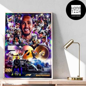 Sir Lewis Hamilton 200 Formula 1 Podiums Fan Gifts Home Decor Poster Canvas