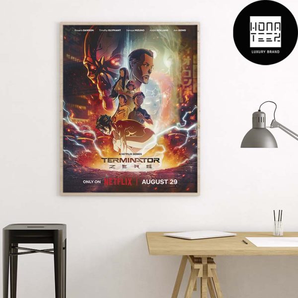 Terminator Zero Ghost In The Shell On August 29 On Netflix Fan Gifts Home Decor Poster Canvas