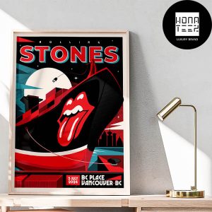 The Rolling Stones Hackney Diamonds 24 at the BC Place in Vancouver on July 05 2024 Fan Gifts Home Decor Poster Canvas