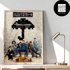 The Umbrella Academy Final Season on Netflix on August 8 2024 Fan Gifts Home Decor Poster Canvas