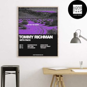 Tommy Richman BEFORE THE DESERT TOUR Date Fan Gifts Home Decor Poster Canvas