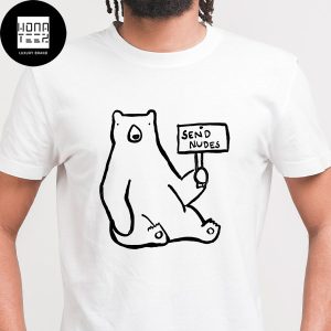 White Bear With Send Nudes Quote Cute Classic T-Shirt