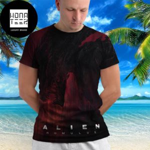 Alien Romulus Black And Red Design Fan Gifts All Over Print Shirt