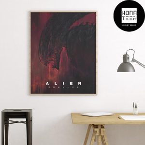 Alien Romulus Black And Red Design Fan Gifts Home Decor Poster Canvas