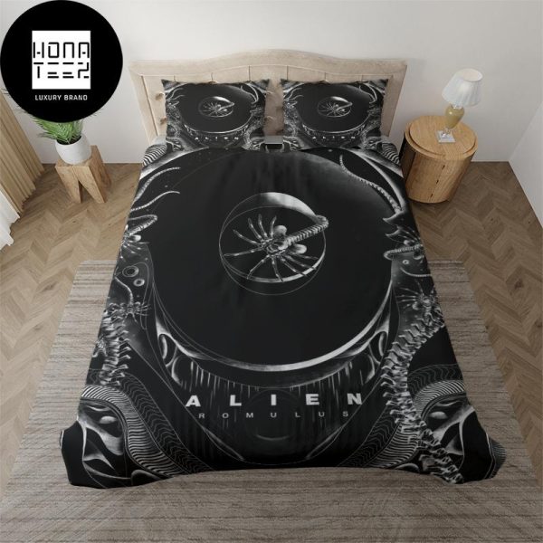 Alien Romulus New Design Black And White Fan Gifts King Bedding Set