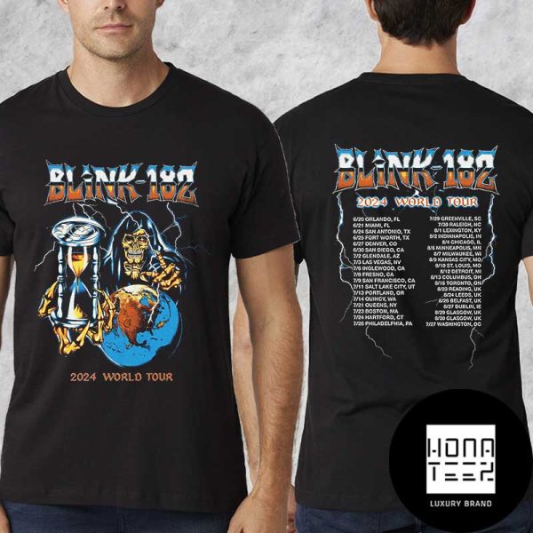 Blink-182 2024 World Tour One More Time Fan Gifts Classic Two Sides T-Shirt