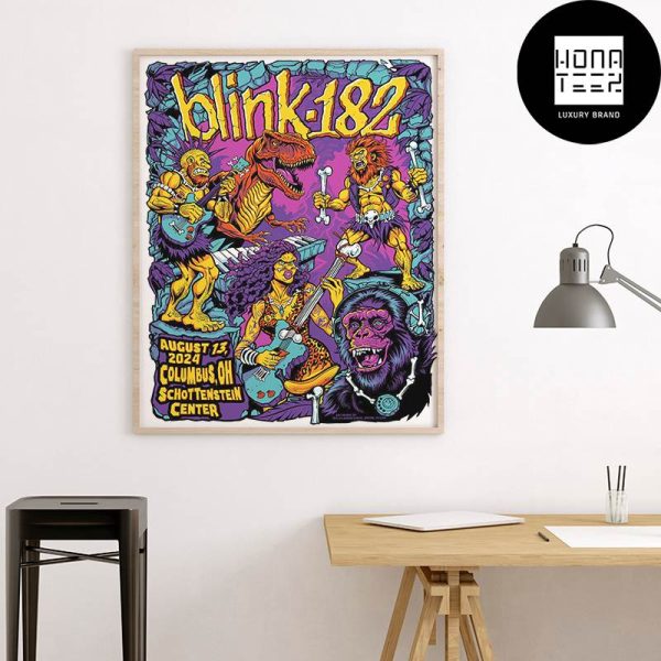 Blink-182 ONE MORE TIME Tour At The Schottenstein Center In Columbus OH On August 13 2024 Fan Gifts Home Decor Poster Canvas