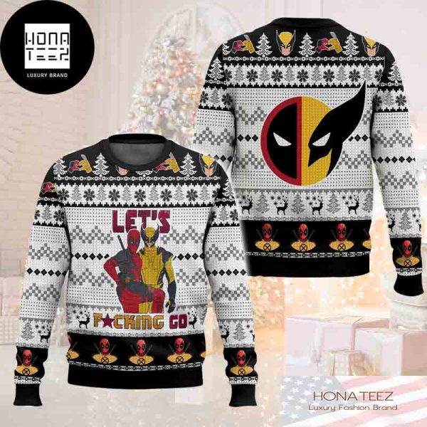 Deadpool And Wolverine Let’s Fucking Co 2024 Ugly Christmas Sweater