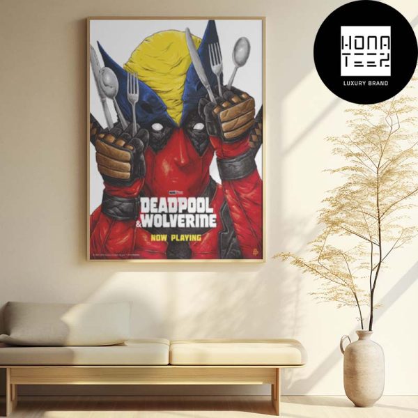 Deadpool And Wolverine The Guy With Forks For Hands Fan Gifts Home Decor Poster Canvas