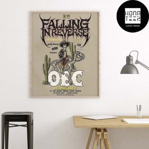 Falling In Reverse at X1075 OBC Reimagined On October 26th 2024 Fan Gifts Home Decor Poster Canvas