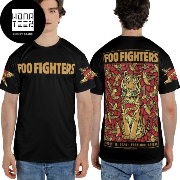 Foo Fighters Concert At Providence Park Portland OR On August 16 2024 Everything Or Nothing At All Tour Fan Gifts All Over Print Shirt