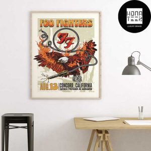 Foo Fighters Everything Or Nothing At All At Toyota Pavilion At Concord On August 13 2024 Fan Gifts Home Decor Poster Canvas