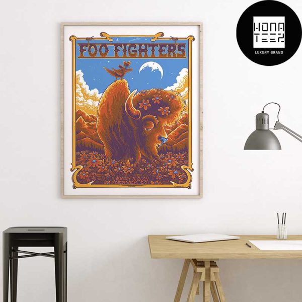 Foo Fighters Show At The Empower Field At Mile High In Denver On August 03 2024 Fan Gifts Home Decor Poster Canvas