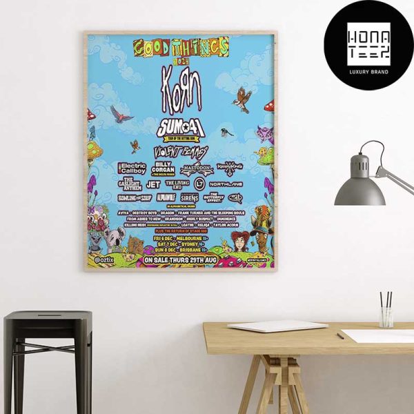 Good Things Festival 2024 Lineup Fan Gifts Home Decor Poster Canvas