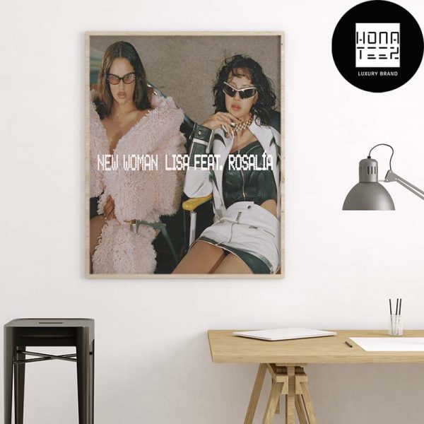 LISA New Single New Woman Feat Rosalía Fan Gifts Home Decor Poster Canvas