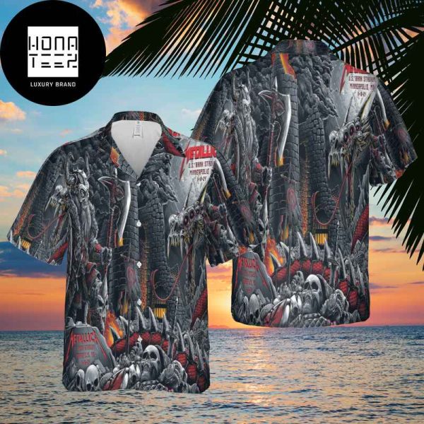 Metallica M72 Minneapolis At US Bank Stadium Minneapolis On August 16 And 18 2024 Trendy Hawaiian Shirt