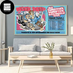 Neck Deep The Dumbstruck Dumbf!@k North American Tour 2024 Tour Date Fan Gifts Home Decor Poster Canvas