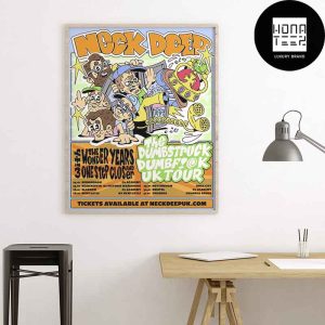 Neck Deep The Dumbstruck Dumbf!@k UK Headline Tour 2025 Fan Gifts Home Decor Poster Canvas