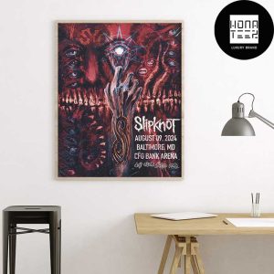 Slipknot Here Comes The Pain 25th Anniversary Tour At The CFG Bank Arena In Baltimore On Aug 09 2024 Fan Gifts Home Decor Poster Canvas