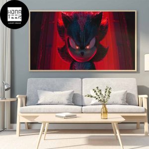 Sonic the Hedgehog 3 Welcome To The Sonic Family Keanu Fan Gifts Home Decor Poster Canvas