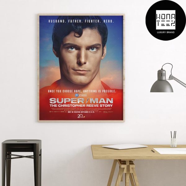 Super Man The Christopher Reeve Story In Theaters September 21 And 25 2024 Fan Gifts Home Decor Poster Canvas