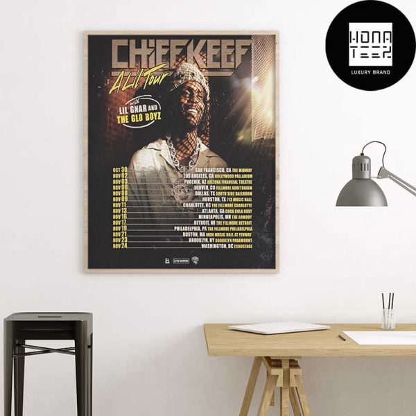 Chief Keef A Lil Tour Back On Oct 30th 2024 Fan Gifts Home Decor Poster Canvas